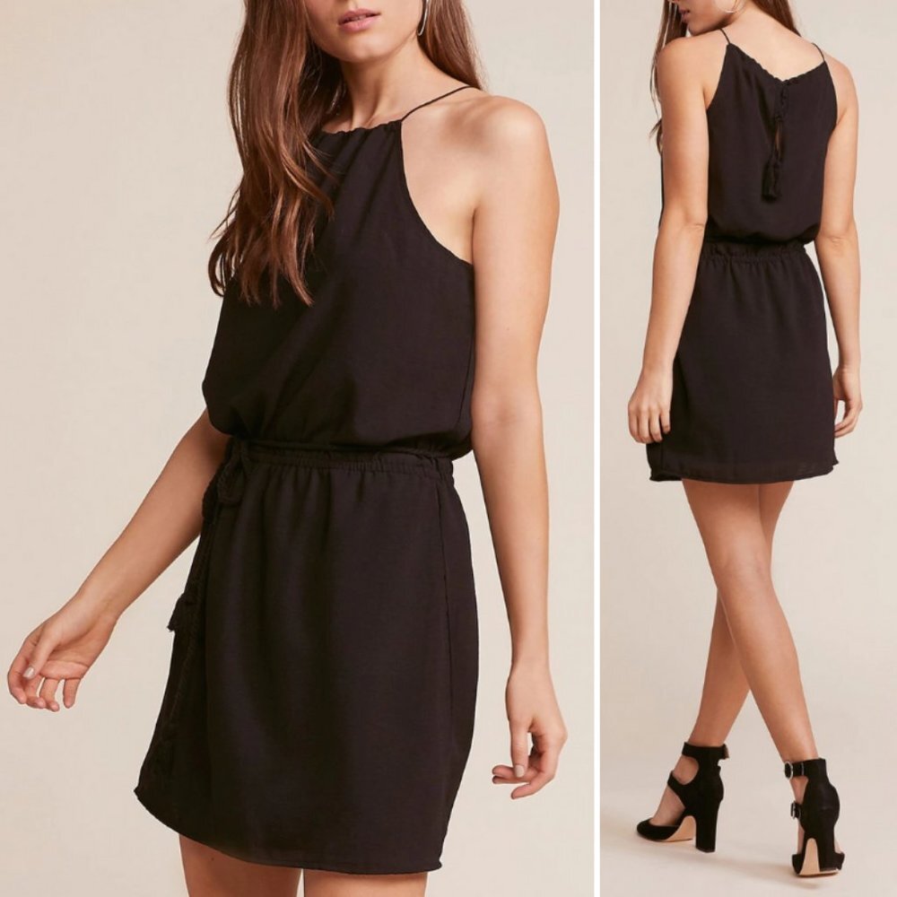 Jack by BB Dakota Aurora Borealis Black Mini Dress